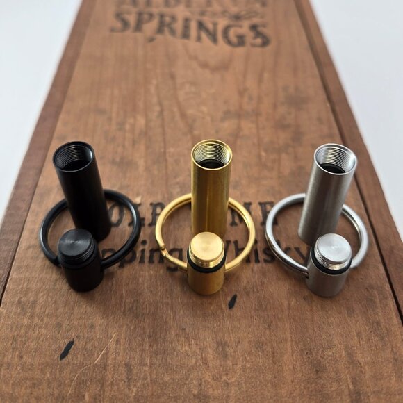 Tube Keychain Pill Stash Container - Picture 4 of 5